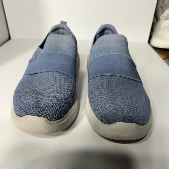Blue Mesh Slip-On Sneakers womens Band pre owned 9 - Picture 1 of 5